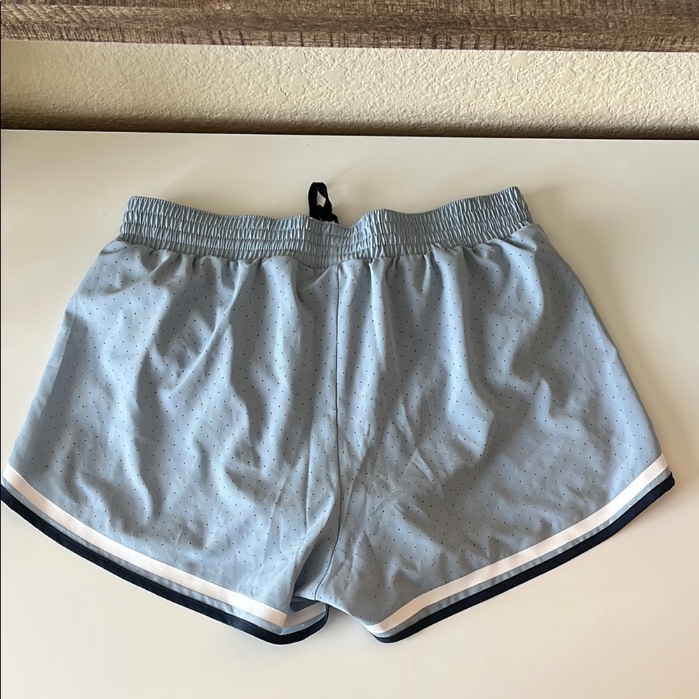 Kari Traa Blue and White Athletic Shorts Lightweight Breathable Gym Running Sz S - Picture 4 of 5